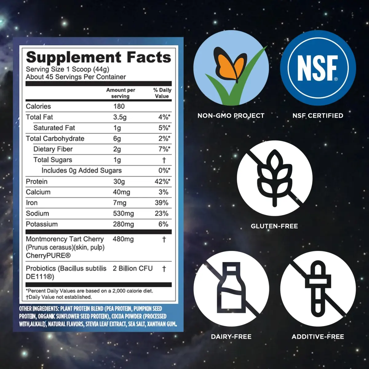 Vega Protein + Recovery Chocolate 4 Pound (Pack of 1) | NSF Certified Plant-Based Protein - view 4
