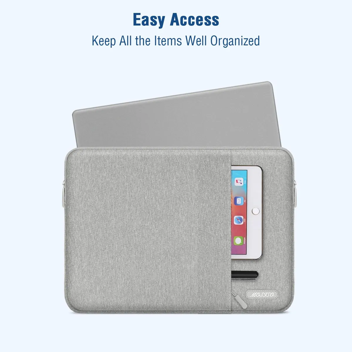 MOSISO Laptop Case 13.3 inch | Slim, Water-Resistant Sleeve with Pocket for MacBook & More - view 4