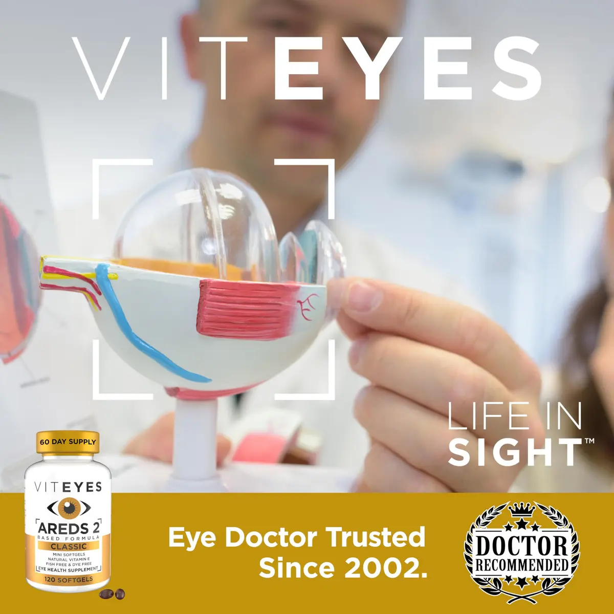 Viteyes AREDS 2 Softgels 120 Count | Clinically Tested Eye Vitamin for AMD Support - view 5