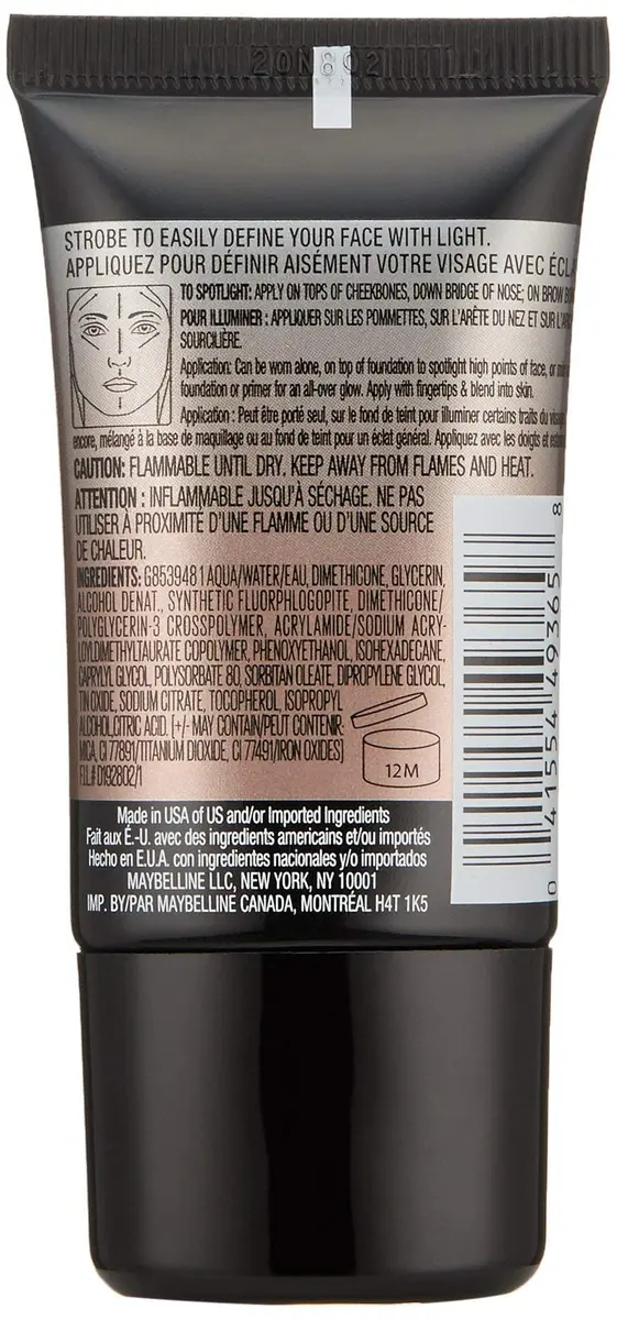 Maybelline Master Strobing Liquid Illuminating Highlighter Light Iridescent 20ml (0.67 Fl Oz) | Achieve Glowing Skin Instantly - view 4