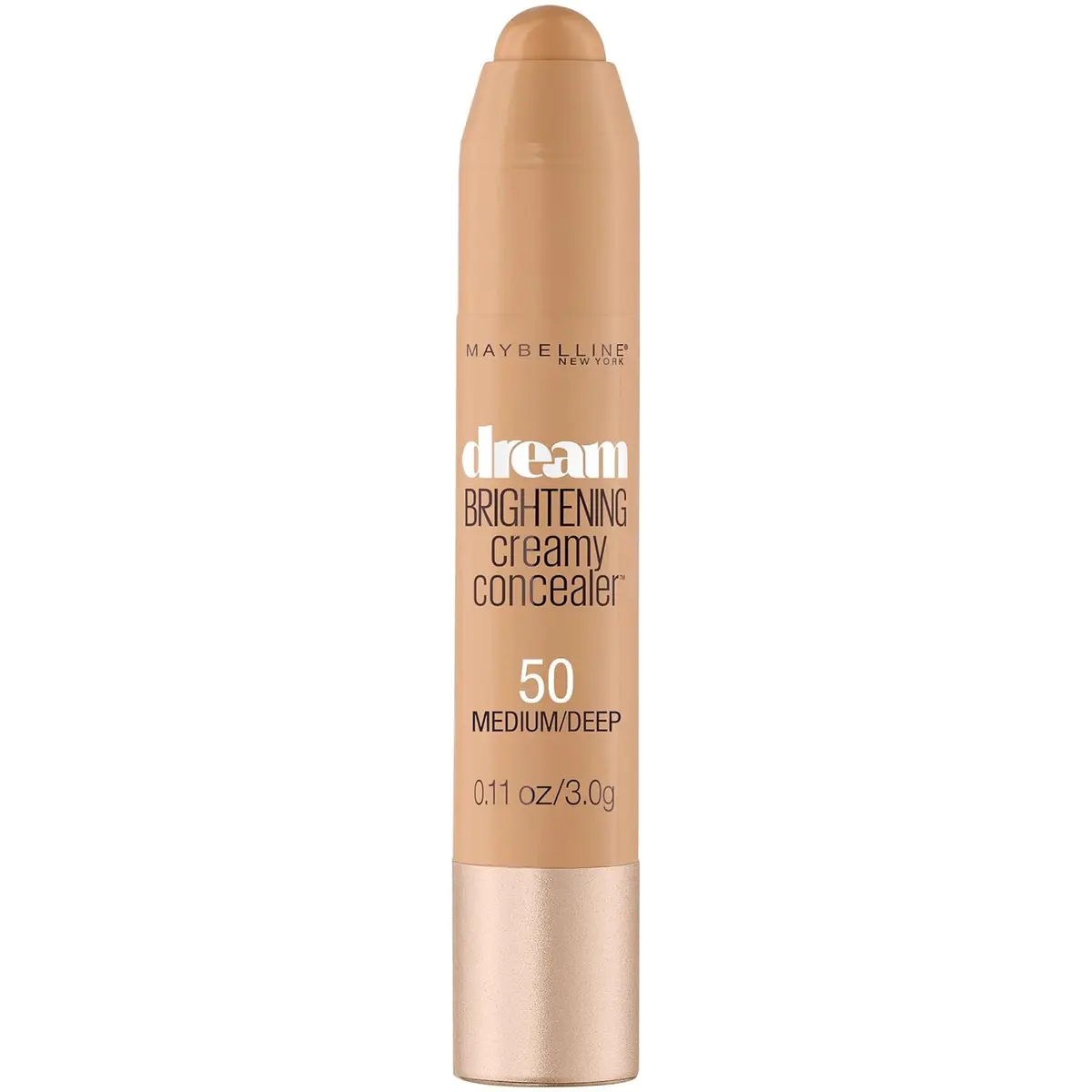Maybelline New York Dream Brightening Creamy Concealer Stick, Medium/Deep, 0.11 oz (3g) | Illuminates Under Eyes - main product image