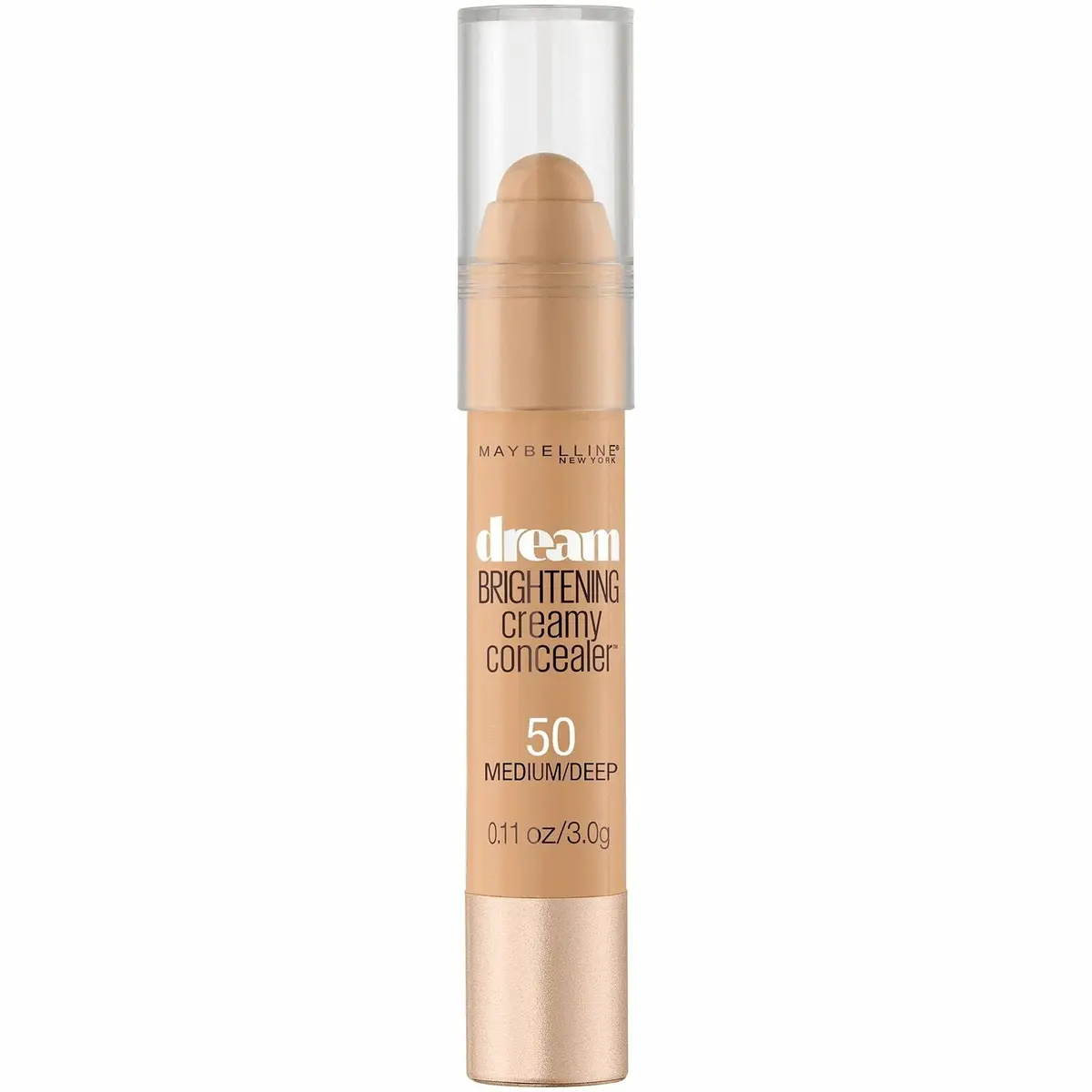 Maybelline New York Dream Brightening Creamy Concealer Stick, Medium/Deep, 0.11 oz (3g) | Illuminates Under Eyes - view 8