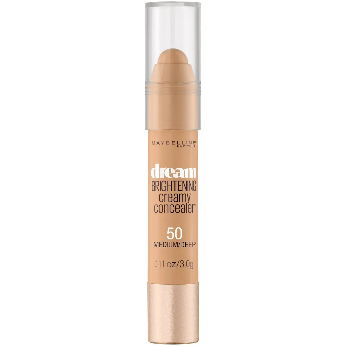 Maybelline New York Dream Brightening Creamy Concealer Stick, Medium/Deep, 0.11 oz (3g) | Illuminates Under Eyes - view 2