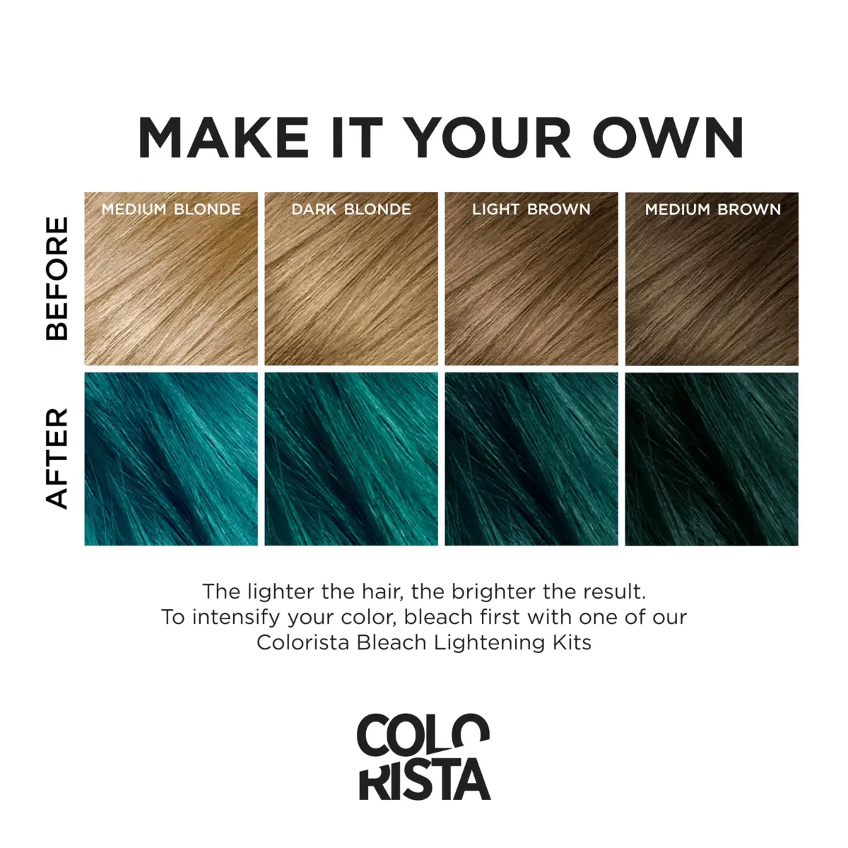 L'Oreal Paris Colorista Semi Permanent Hair Color Teal for Brunettes 118ml (4 Fl Oz) | No Bleach Required - view 3