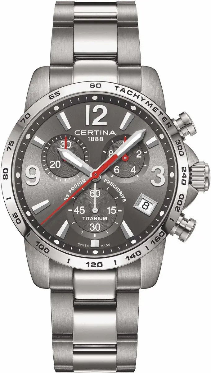 Certina DS PODIUM Titanium Sport Watch 41mm | Swiss Quartz, Water-Resistant 100m - main product image