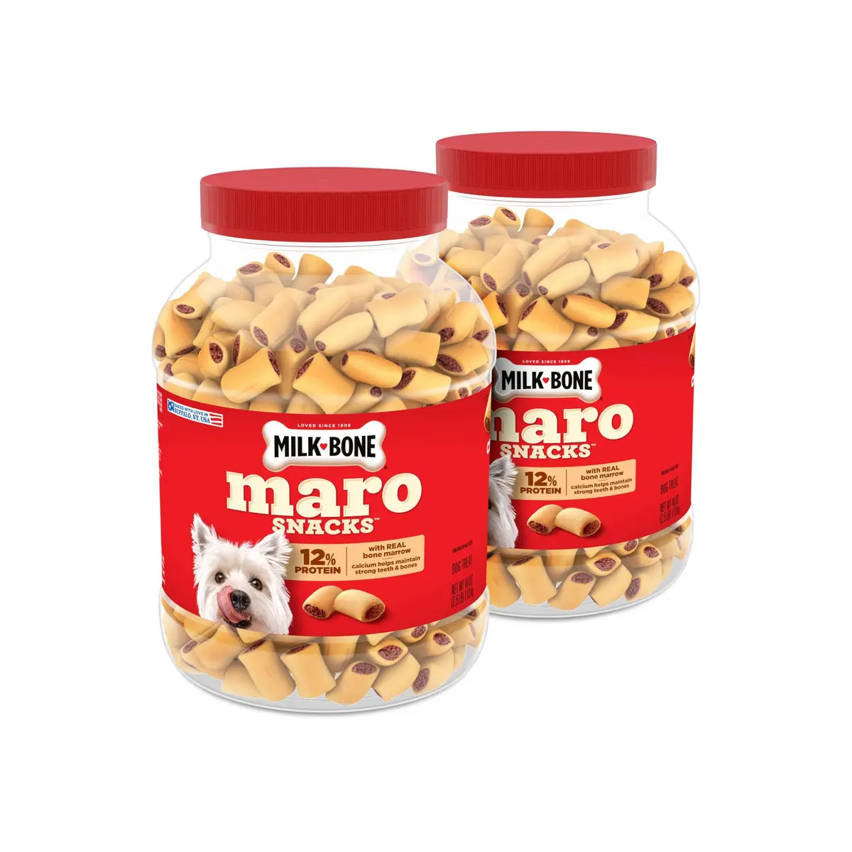 Milk-Bone MaroSnacks Small Dog Treats with Bone Marrow | Crunchy, Nutritious Snack for All Sizes - main product image