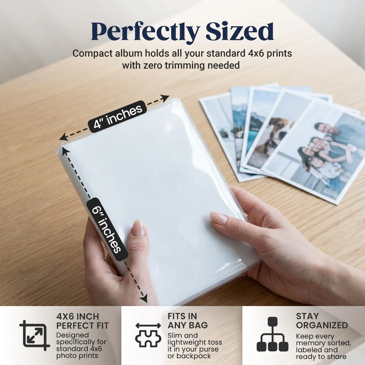 Iconikal 5 Pack, 4x6 Inch Photo Albums with Clear Cover | Holds 24 Photos, Durable & Compact (70-120 chars) - view 5