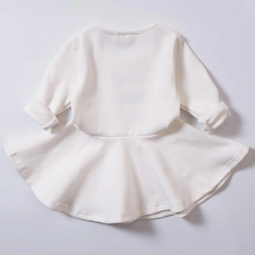 Peony Baby Toddler Girl Dress 4 Years White | Cotton Casual Summer A-Line - view 4