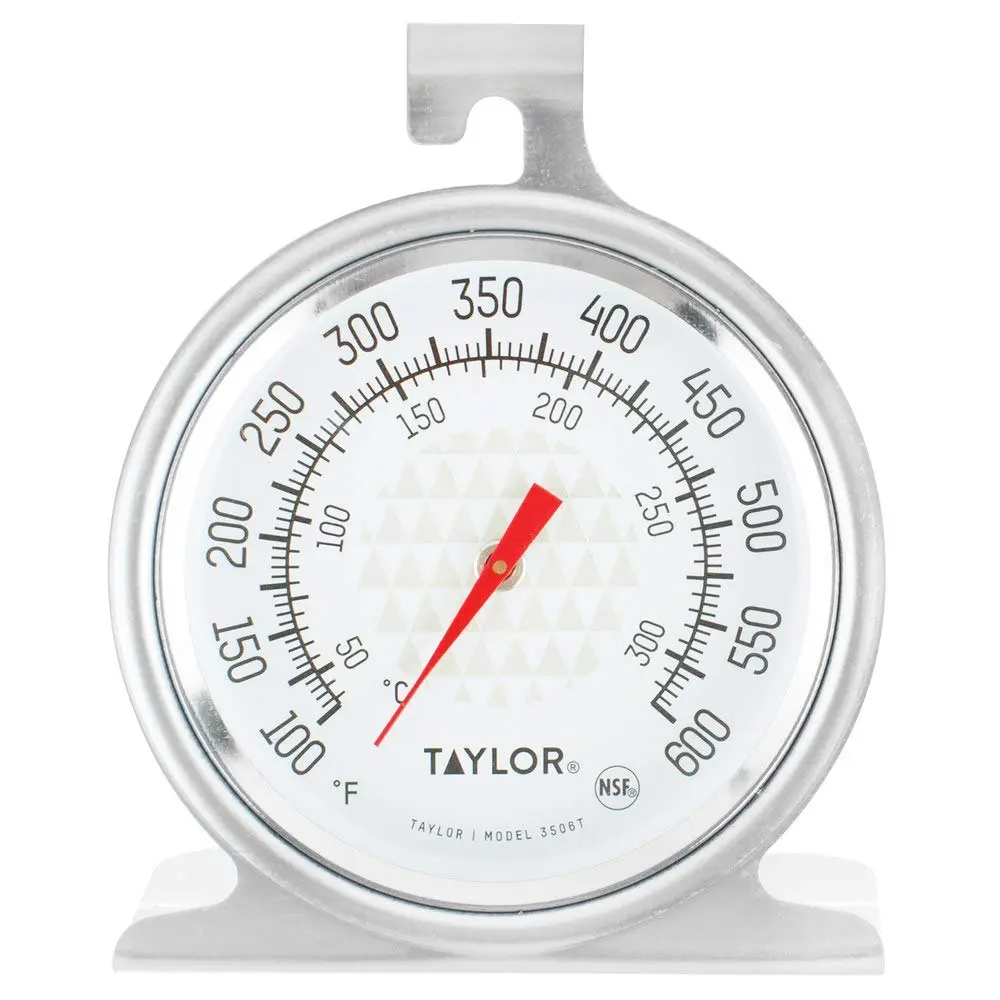 Taylor TruTemp Series Oven/Grill Analog Dial Thermometer with Dual-Scale | Accurate Temperature Monitoring for Baking & Grilling - main product image