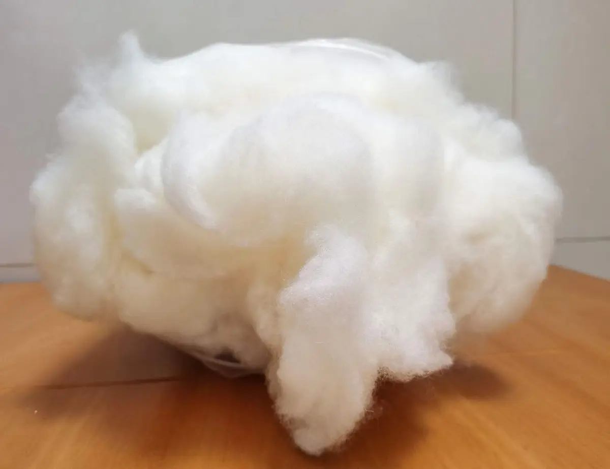 iMongol Carded Lambs Wool Stuffing Batting for Needle Felting, Knitted Crafts, Bright Creations, Pillow Filler, Stuffed Animals, Cushions, Super Clean Fine, Natural White (2oz) | Organic, Fine Wool for Art & Craft - view 6