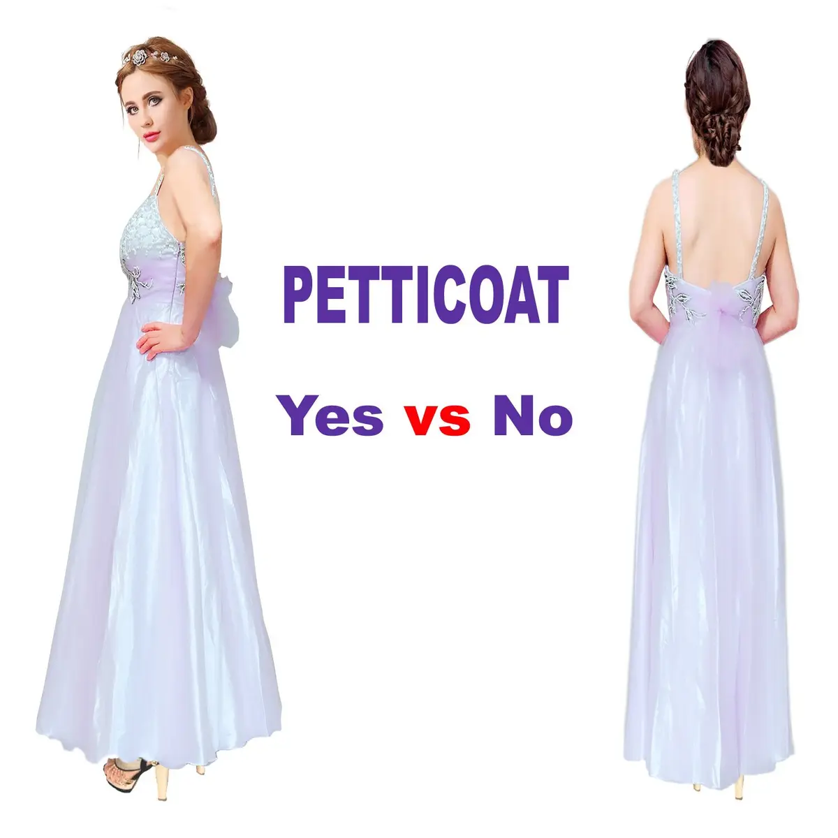 Shimaly Women's Floor Length Wedding Petticoat Long Underskirt Ivory | Unmatched Comfort & Style - view 4