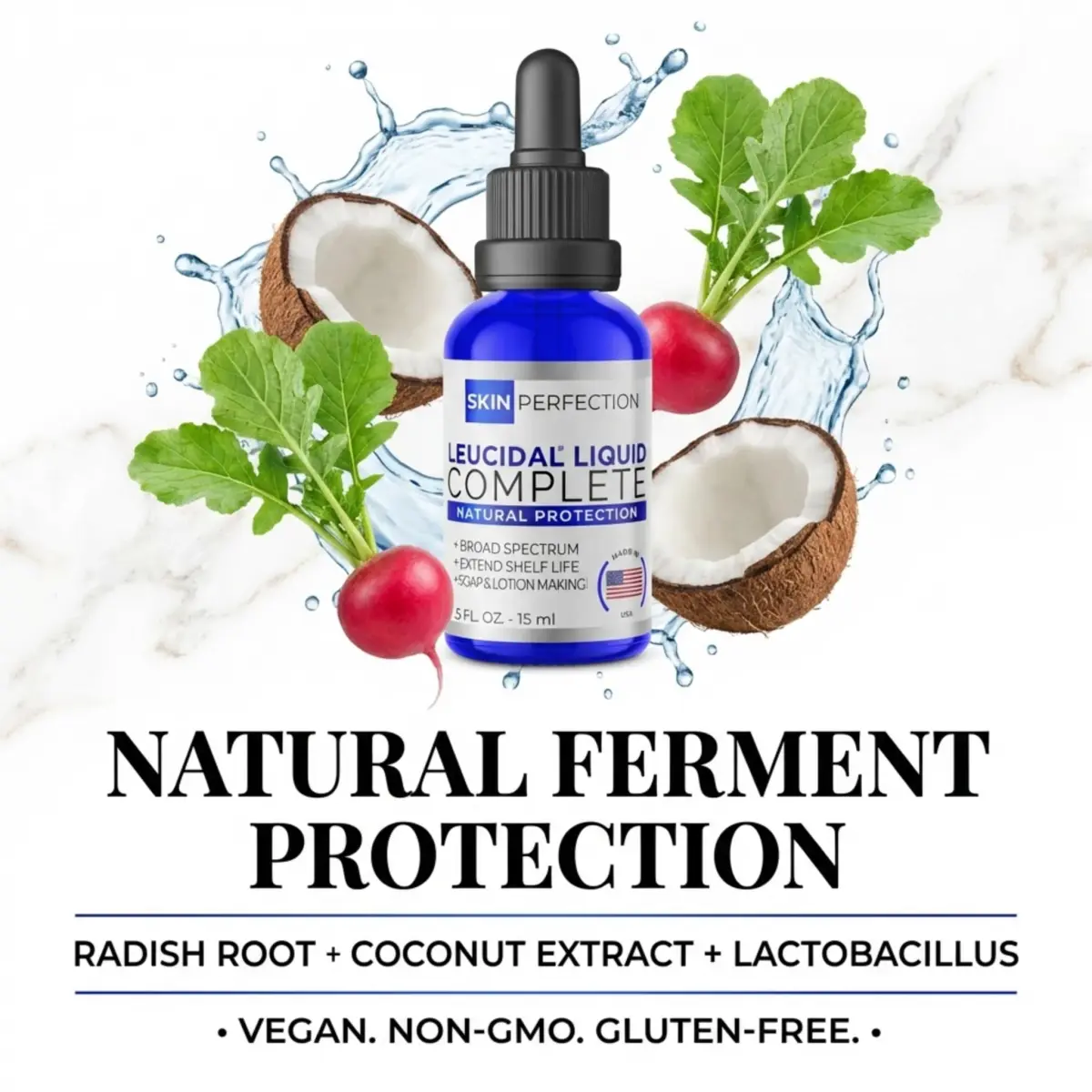Skin Perfection Leucidal Liquid Complete Natural Preservative 15ml (0.5 Fl Oz) | DIY Skincare Protection - view 6