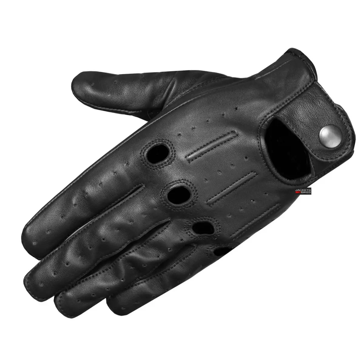 Jackets 4 Bikes Mens Transporter Genuine Lambskin Leather Driving Gloves, Riding Black XXL | Unlined Ventilated Touchscreen Gloves - main product image