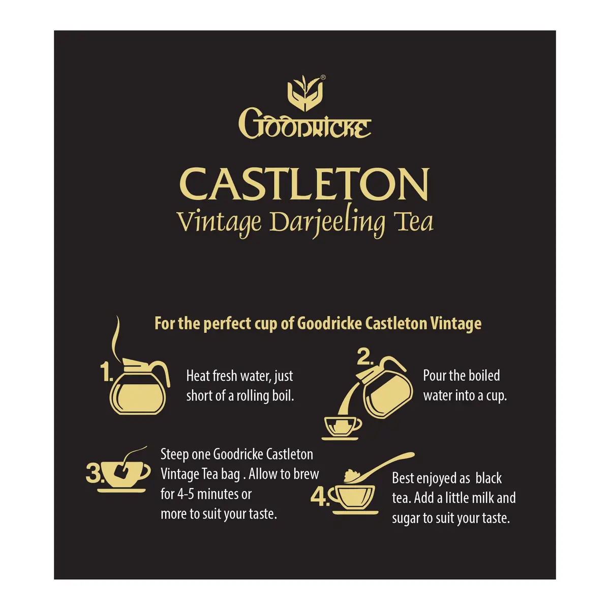 Goodricke Castleton Premium Darjeeling Tea Bags 100 Count | World's 2nd Largest Tea Producer - view 5