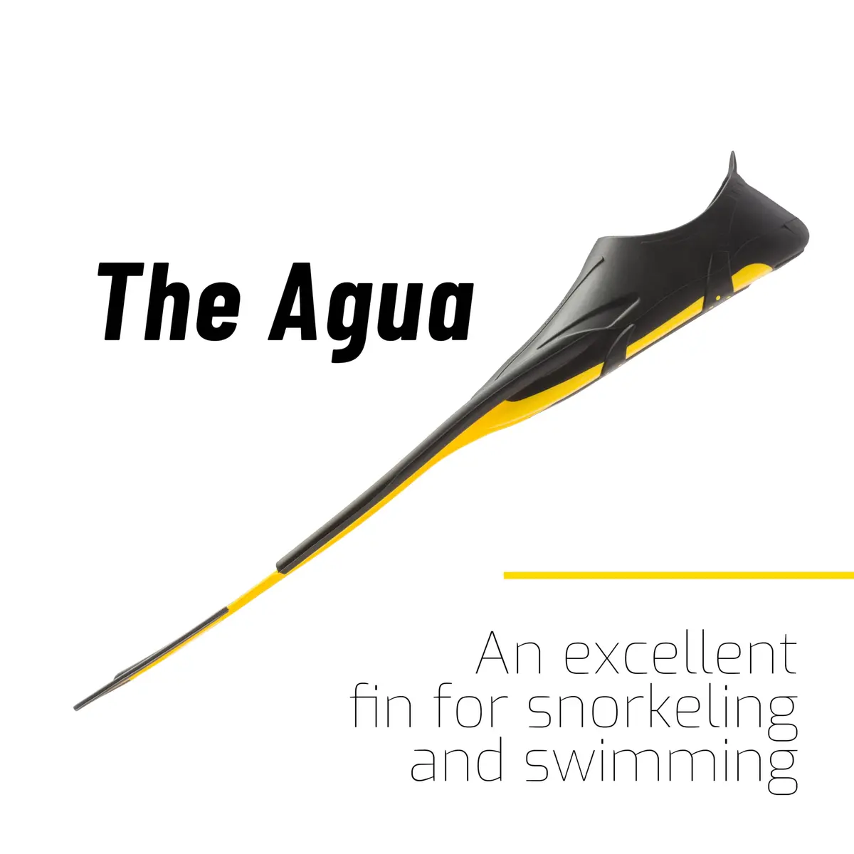 Cressi Agua Full Foot Pocket Fins, Yellow, EU 35/36 | Lightweight Snorkeling Fins with Self-Adjusting Fit - view 7