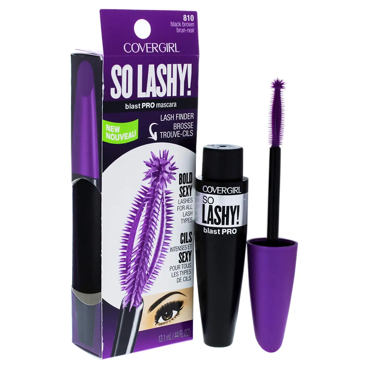 COVERGIRL So Lashy! blastPRO Mascara Black Brown 0.44 Fl Oz | Voluminous, Long-Lasting, Suitable for All Lash Types - main product image