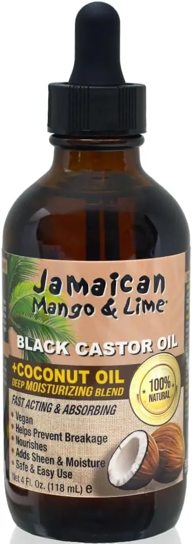 Jamaican Mango & Lime Black Castor Oil 2oz | Strengthens & Moisturizes Hair & Scalp - main product image