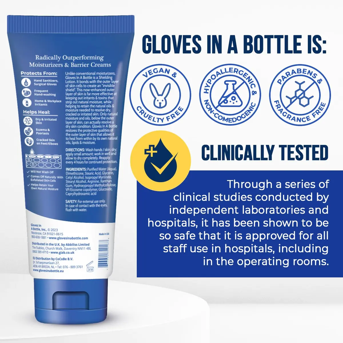 Gloves In A Bottle Shielding Lotion for Dry Skin 3.4 oz | Protects & Restores Cracked Skin - view 5