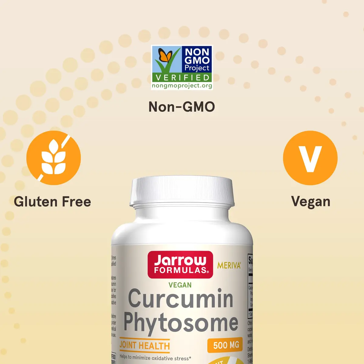 Jarrow Formulas Curcumin Phytosome 500 mg Veggie Capsules | Joint Health & Antioxidant Support - view 5