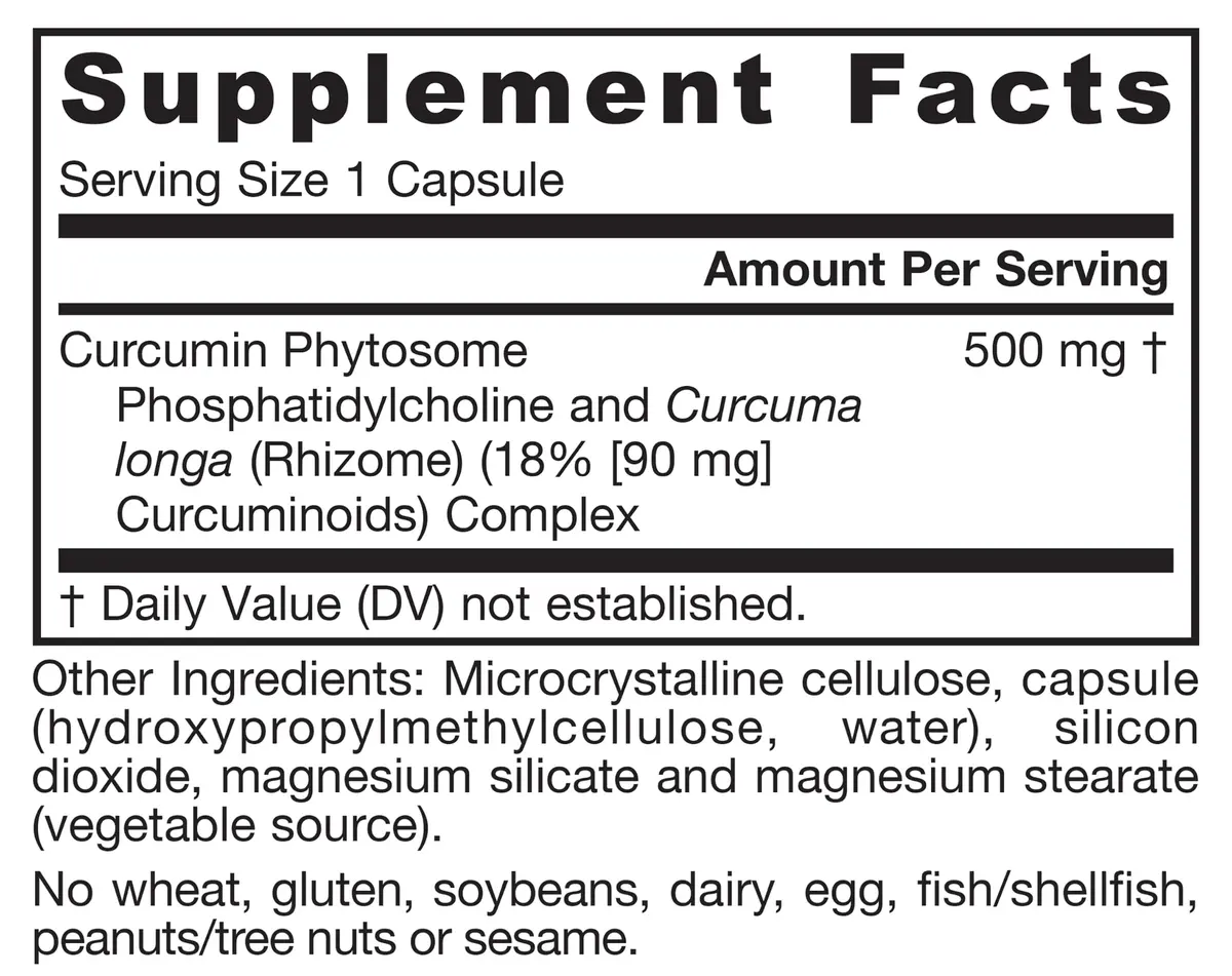 Jarrow Formulas Curcumin Phytosome 500 mg Veggie Capsules | Joint Health & Antioxidant Support - view 9