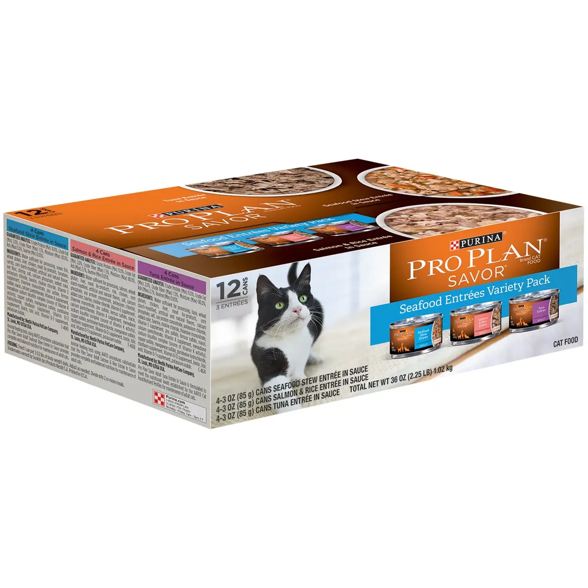 Waggin' Train Pro Plan Seafood Entrees Variety Pack 2.25 lb | Supports Cat Skin & Immunity - view 7