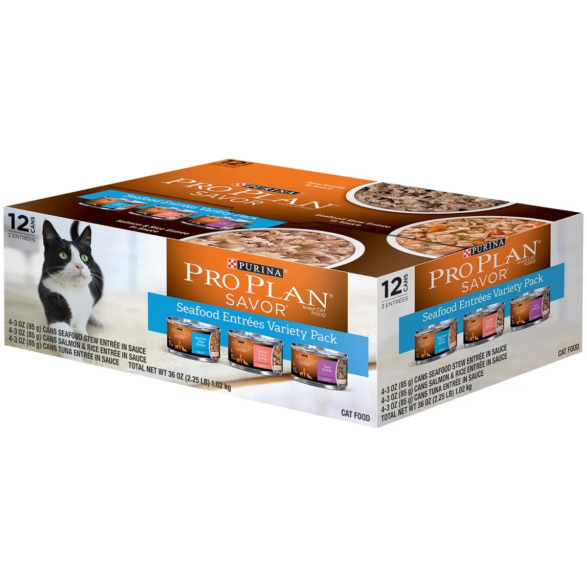 Waggin' Train Pro Plan Seafood Entrees Variety Pack 2.25 lb | Supports Cat Skin & Immunity - view 8