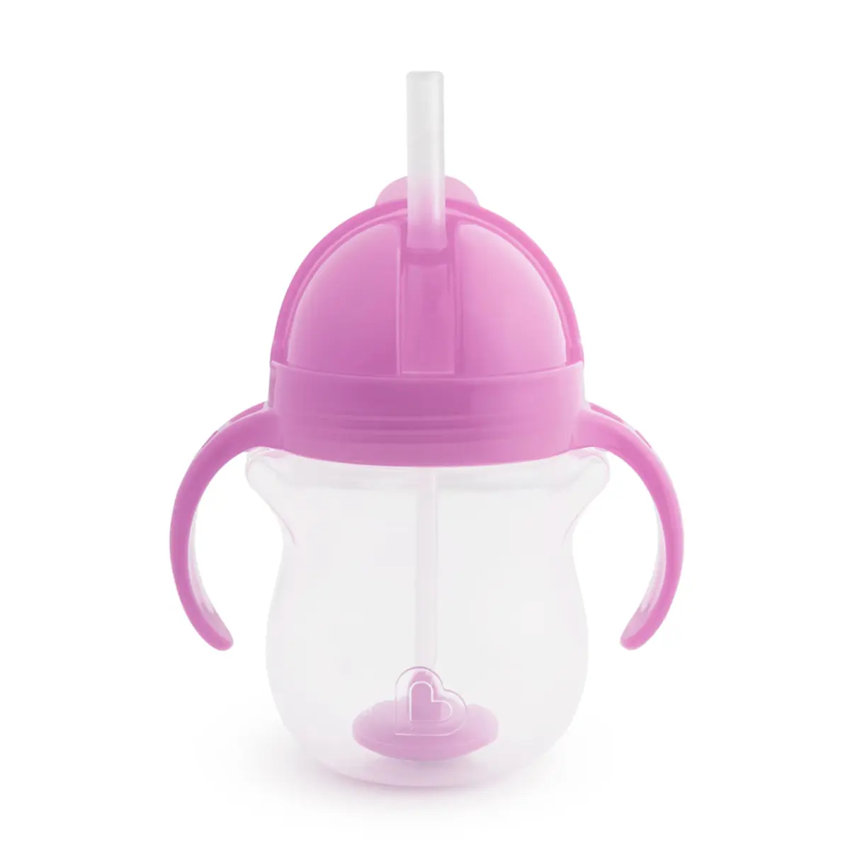 Munchkin Purple Trainer Sippy Cup - 200ml Spill-Proof Weighted Straw Toddler Cup - main product image