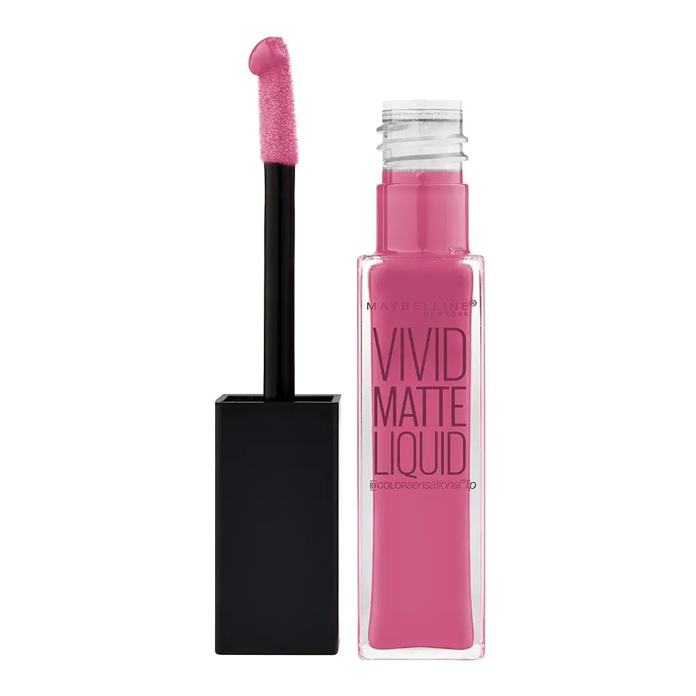 Maybelline New York Color Sensational Vivid Matte Liquid Lipstick, Twisted Tulip, 0.26 fl. oz. | Velvety Matte Finish, Vivid Color - main product image