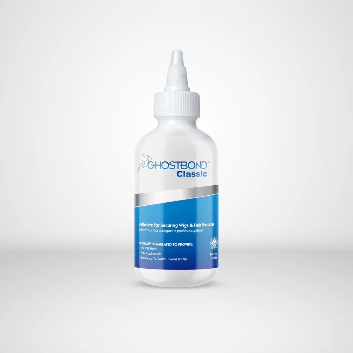 Professional Hair Labs GhostBond Classic 5oz Water & Oil-Resistant Wig Adhesive | Strong Hold, Invisible Bond for Lace & Poly Systems - main product image
