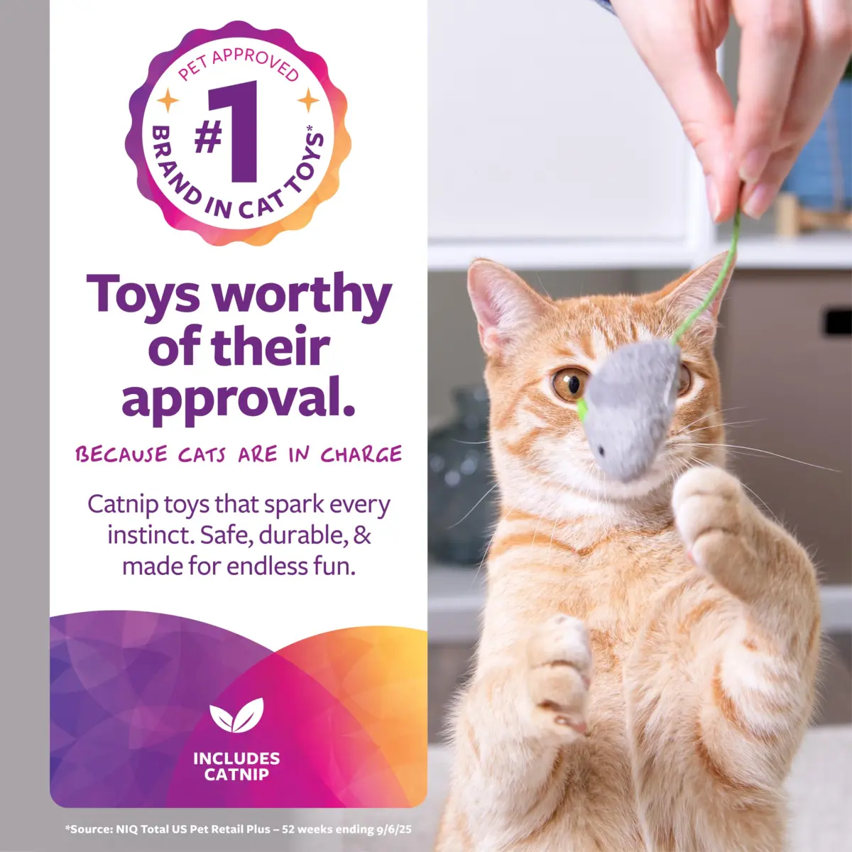 SmartyKat Skitter Critters Catnip Cat Toys Value Pack 10 Mice | Lightweight & Recycled Fill - view 2