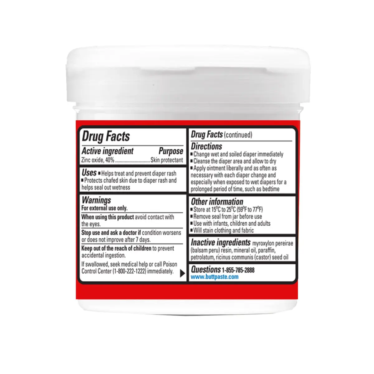 Boudreaux's Butt Paste Max Strength Diaper Rash Cream Skin Protectant 14 oz (397 g) | Clinically Tested for Fast Relief - view 6