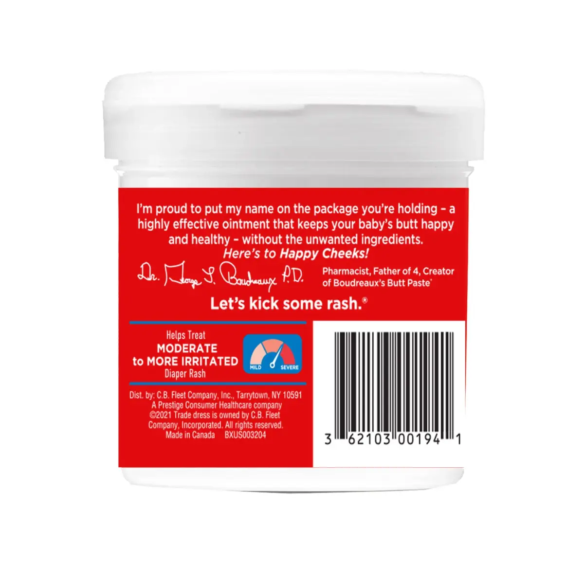 Boudreaux's Butt Paste Max Strength Diaper Rash Cream Skin Protectant 14 oz (397 g) | Clinically Tested for Fast Relief - view 7