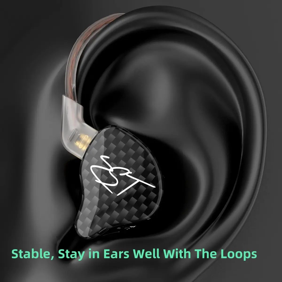 YINYOO KZ-ZST Hybrid In-Ear Earphones 1BA+1DD 1.2m (3.9ft) | HiFi Sound with Noise Isolation - view 4