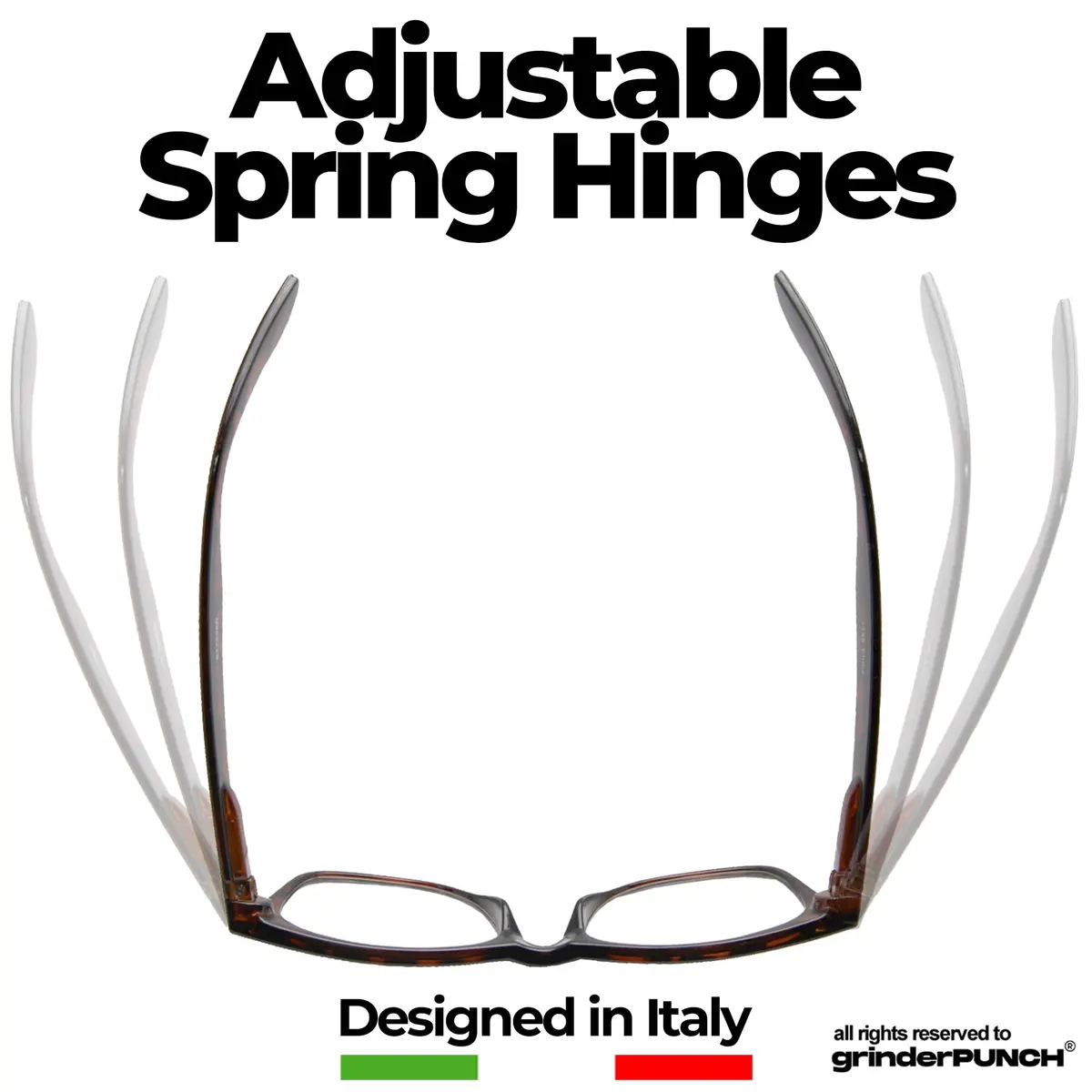 grinderPUNCH Blue Light Reading Glasses 6.00 Diopters Tortoise Frame | Reduce Eye Strain from Screens - view 4