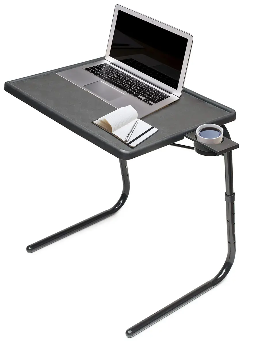 Table-Mate TV Tray Table | Portable Folding Dinner & Laptop Tray, Adjustable with Cup Holder - main product image
