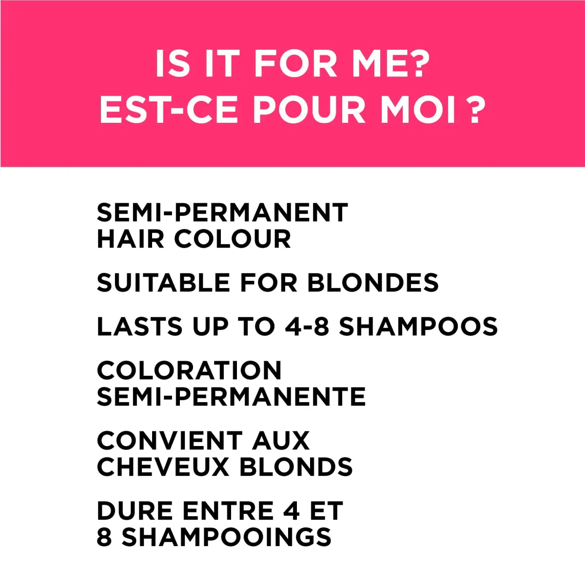 L'Oreal Paris Colorista Semi-Permanent Hair Color Pink 118ml (4 Fl Oz) | Temporary Hair Dye for Bleached & Blonde Hair - view 6