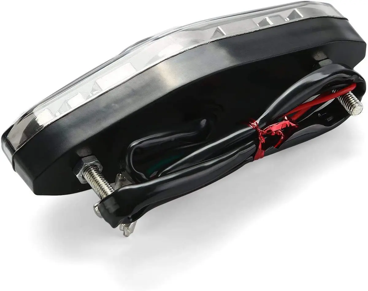 CICMOD 12V LED Motorcycle Brake Tail Light Assembly | Universal Fit for Cruisers & ATVs - view 5
