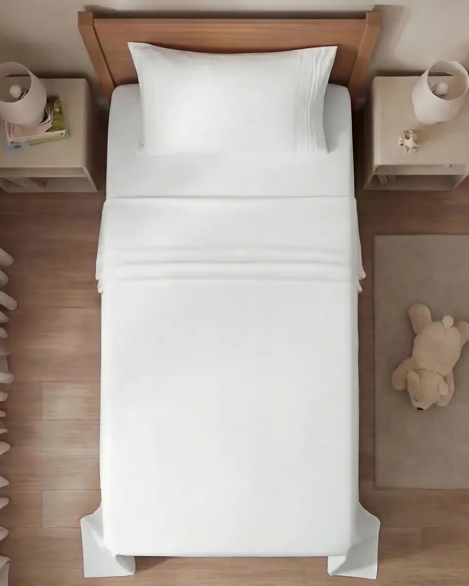 CGK Unlimited Twin Size 3 Piece Sheet Set | Ultra Soft Breathable Microfiber, Deep Pockets, White - view 7