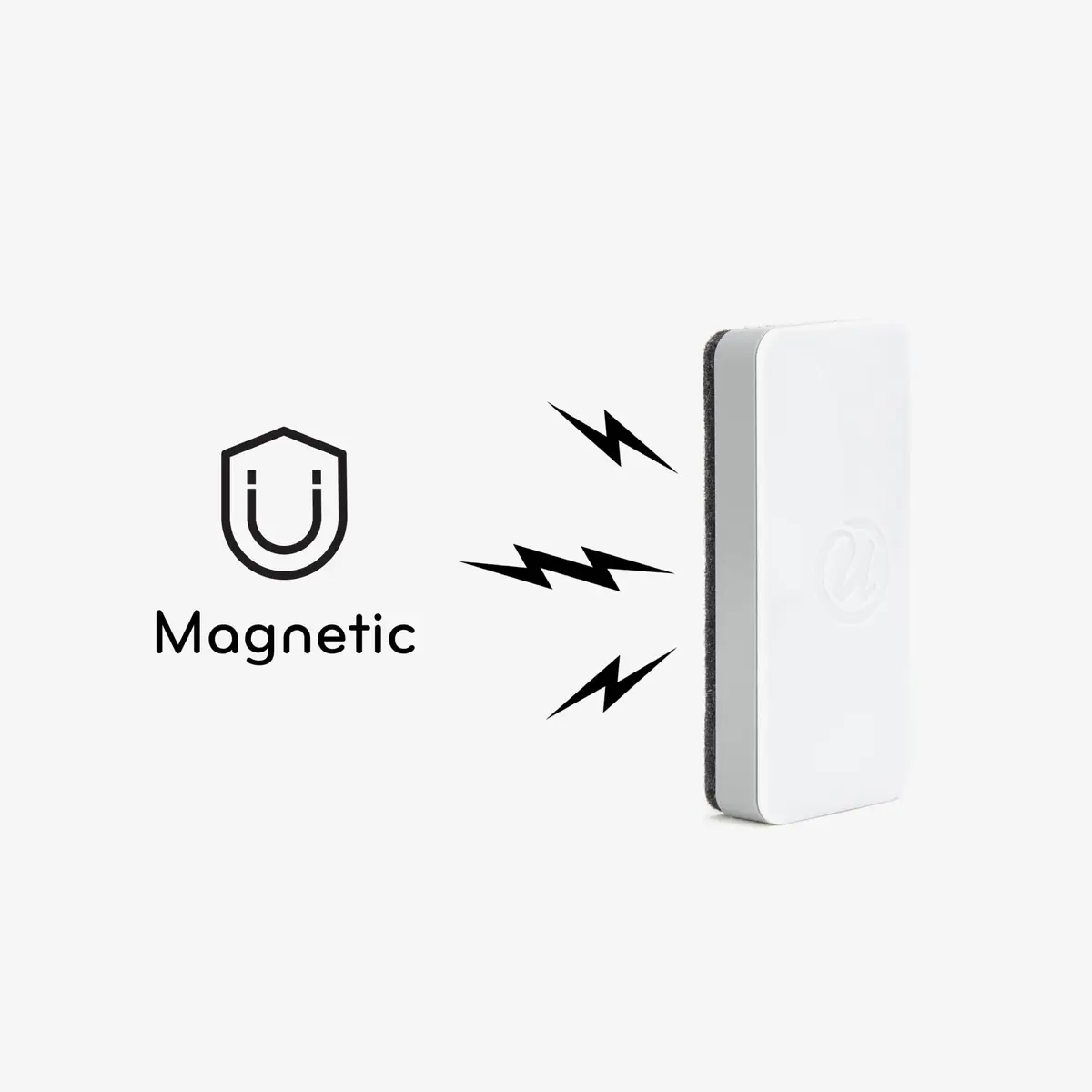 U Brands Magnetic Dry Erase Board Eraser 2"x5"x1" White | Effortless Erasing for Office & School - view 6
