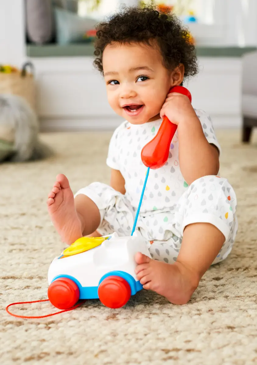 Fisher-Price Chatter Telephone Pull Along Toy | Classic Toddler Phone for 12+ Months - view 2