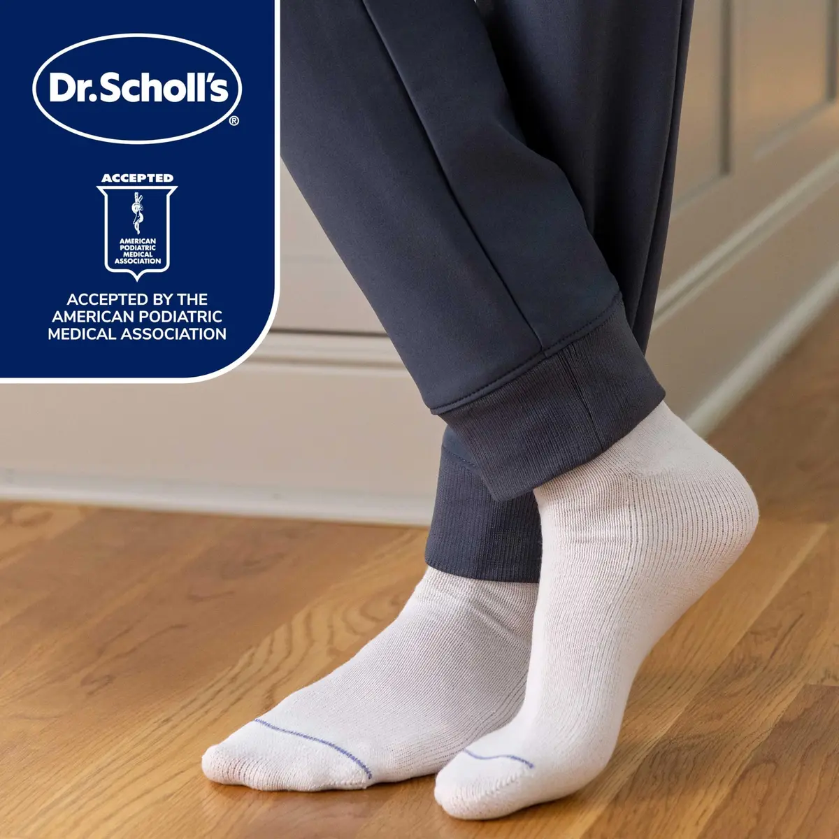 Dr. Scholl's Men's Diabetic & Circulatory Ankle Socks 4-Pack | APMA Accepted for Foot Health - view 8