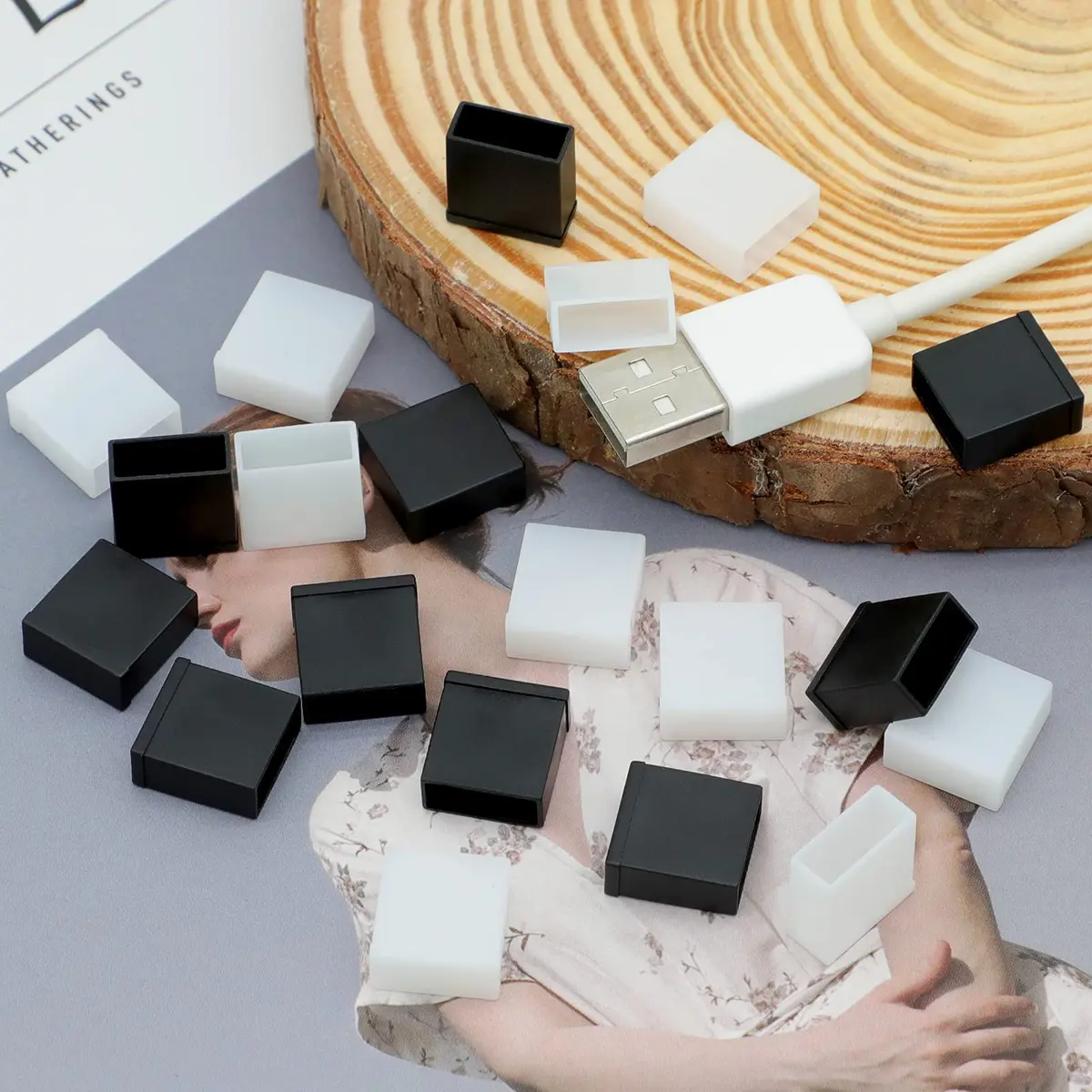 BUSHIBU USB A Port Anti Dust Cover Cap 20Pcs | Protects Ports from Dust and Oxidation - view 7