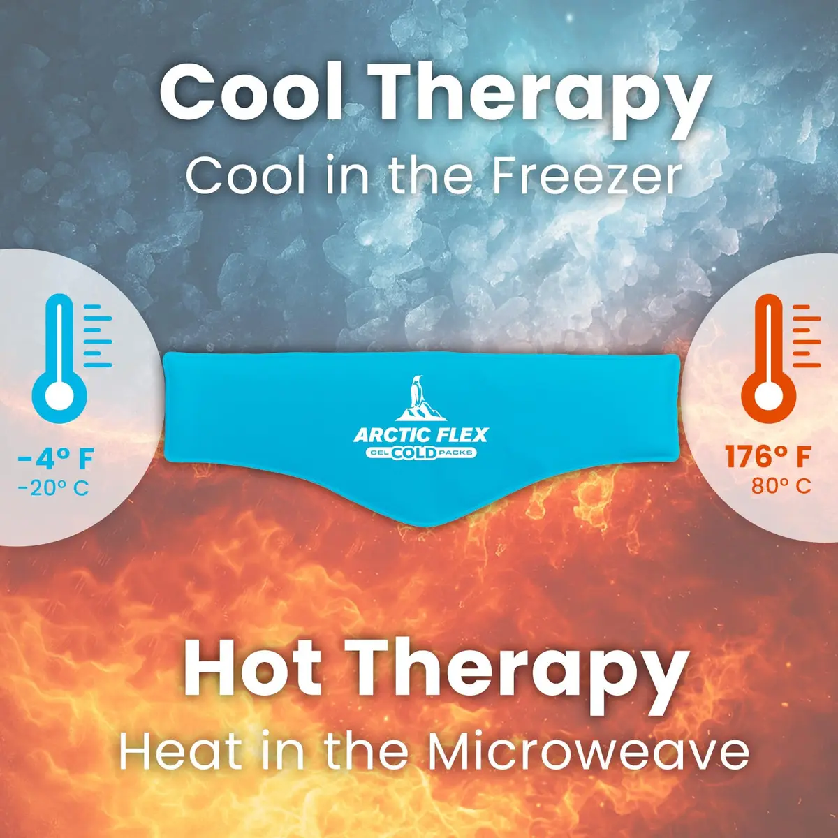 Arctic Flex Neck Ice Pack Large | Targeted Cold & Hot Therapy for Neck & Shoulders - view 6