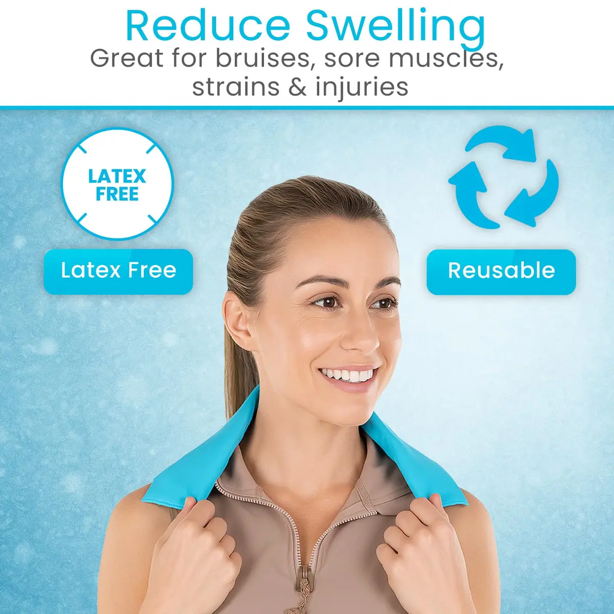 Arctic Flex Neck Ice Pack Large | Targeted Cold & Hot Therapy for Neck & Shoulders - view 8