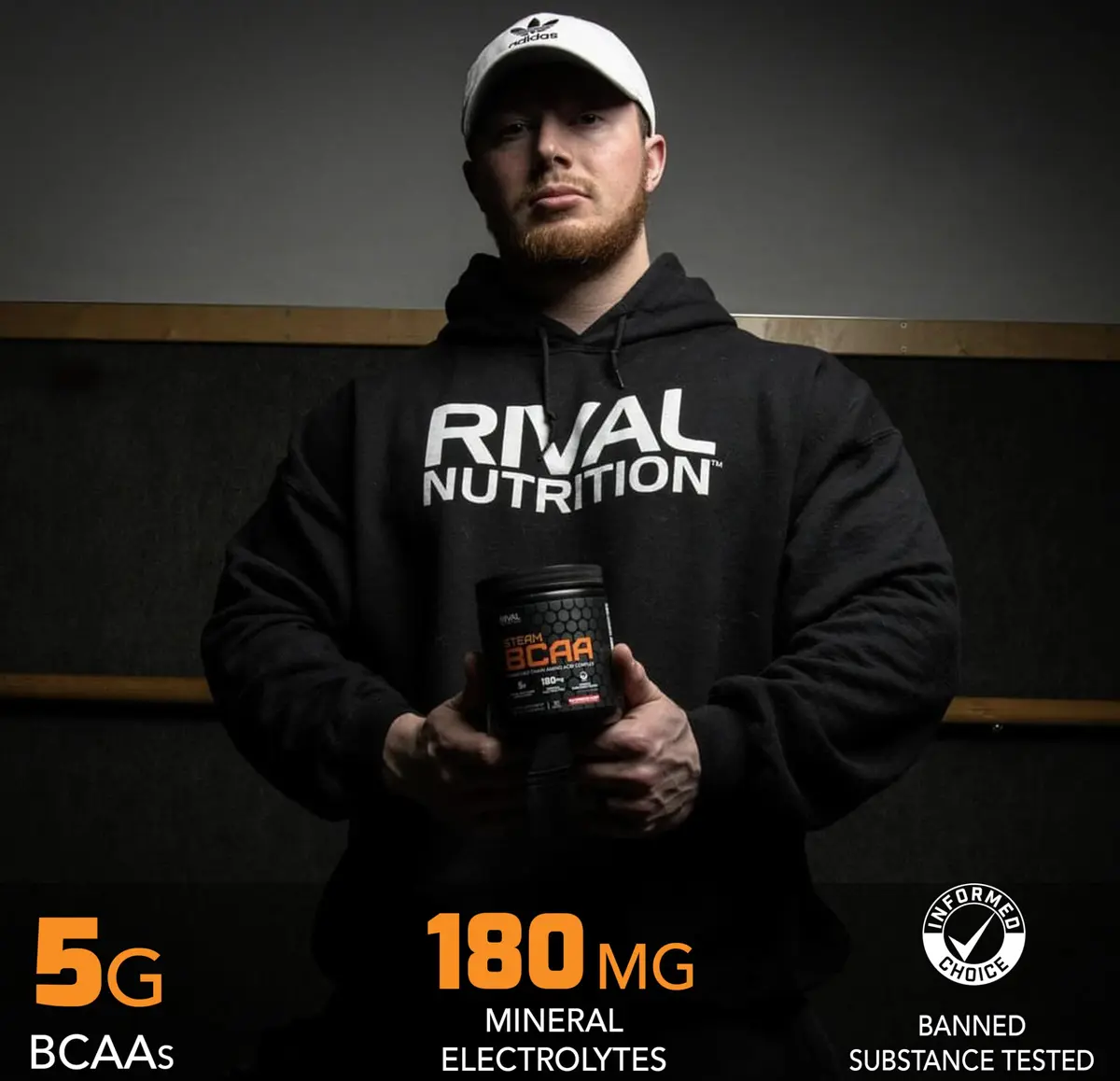 Rival Nutrition Steam BCAA Instanized Powder Juicy Orange | 30 Servings for Athletes & Bodybuilders - view 3