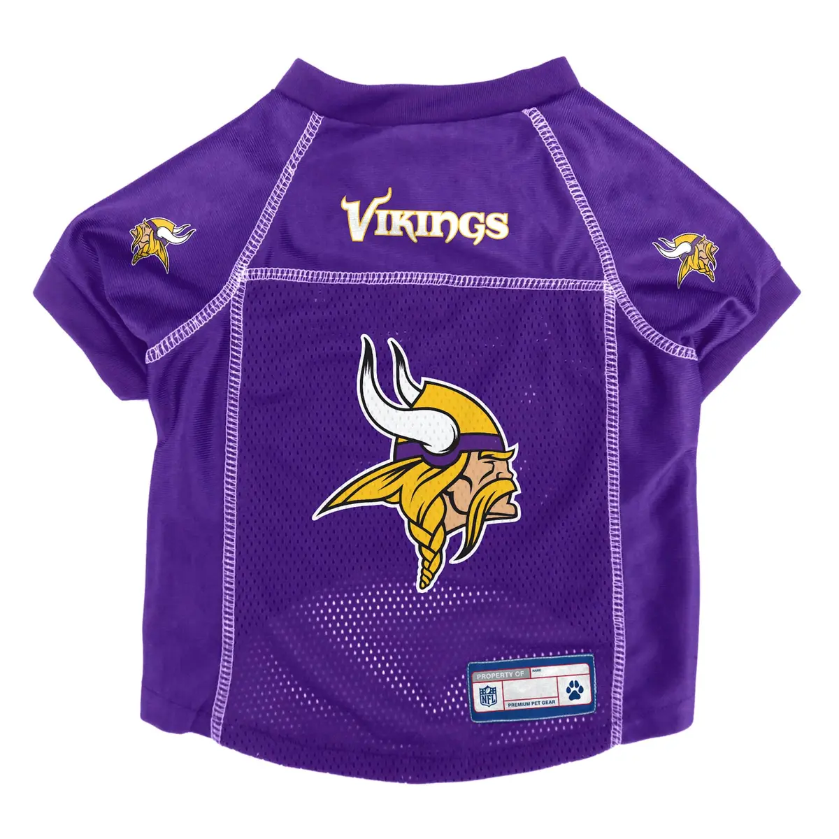 Littlearth NFL Minnesota Vikings Basic Pet Jersey, Team Color, X-Small | Officially Licensed NFL Fan Gear for Dogs - main product image