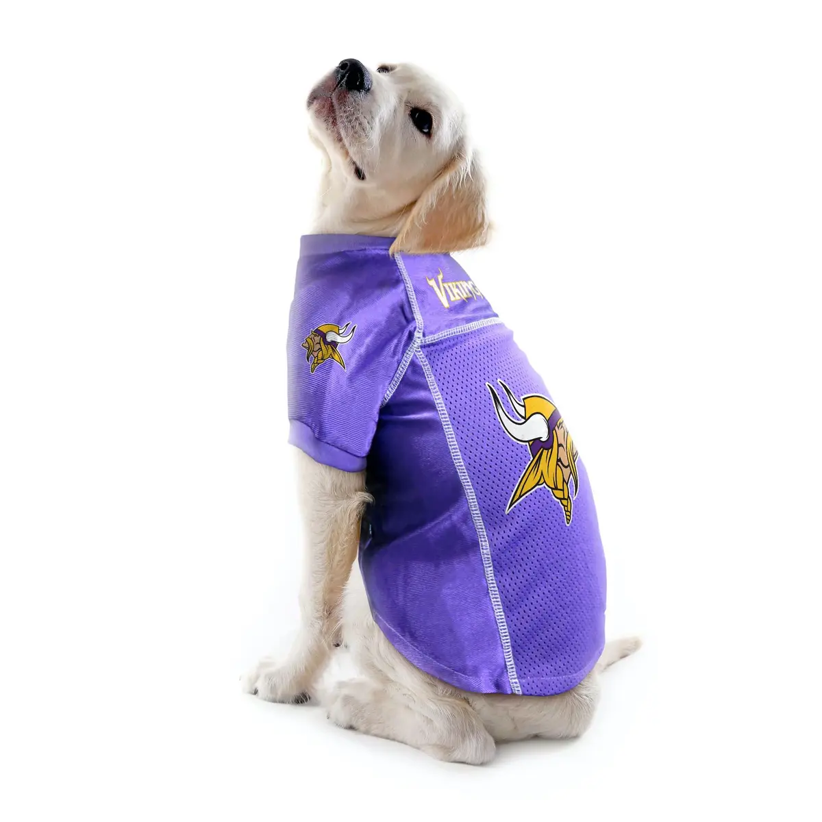 Littlearth NFL Minnesota Vikings Basic Pet Jersey, Team Color, X-Small | Officially Licensed NFL Fan Gear for Dogs - view 2