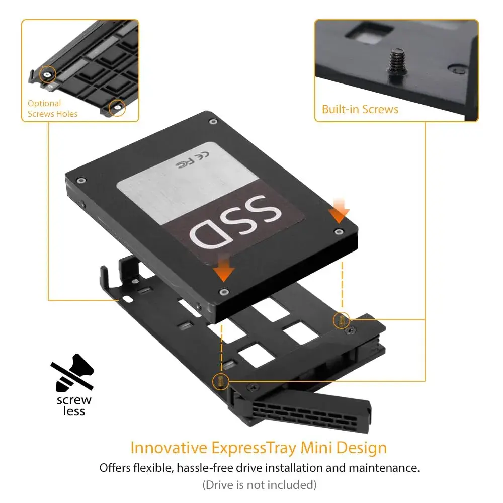 ICY DOCK ExpressCage MB326SP-B 6 Bay 2.5” SATA HDD/SSD Hot Swap Enclosure | Dual Cooling Fan for 5.25” Bay - view 5