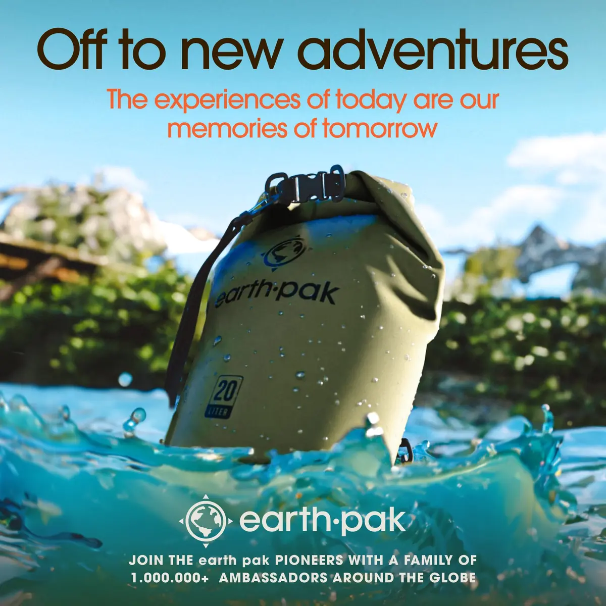 Earth Pak 40L Waterproof Dry Bag Backpack - Black | Roll Top Dry Sack for Kayaking, Boating, Paddleboarding - view 9