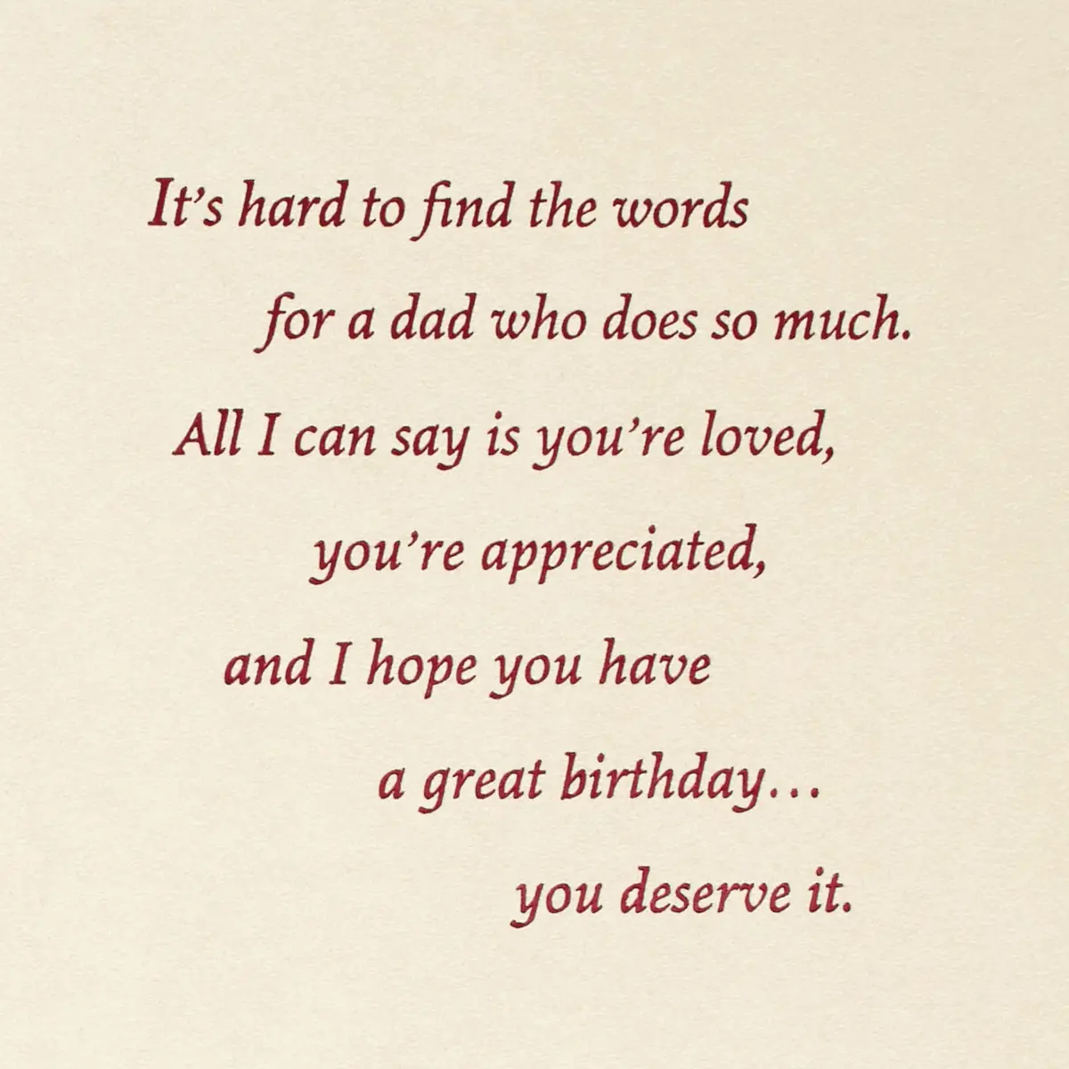 Hallmark Birthday Card for Dad (Loved and Appreciated) | Heartfelt Greeting for Father's Day & Birthdays - view 3